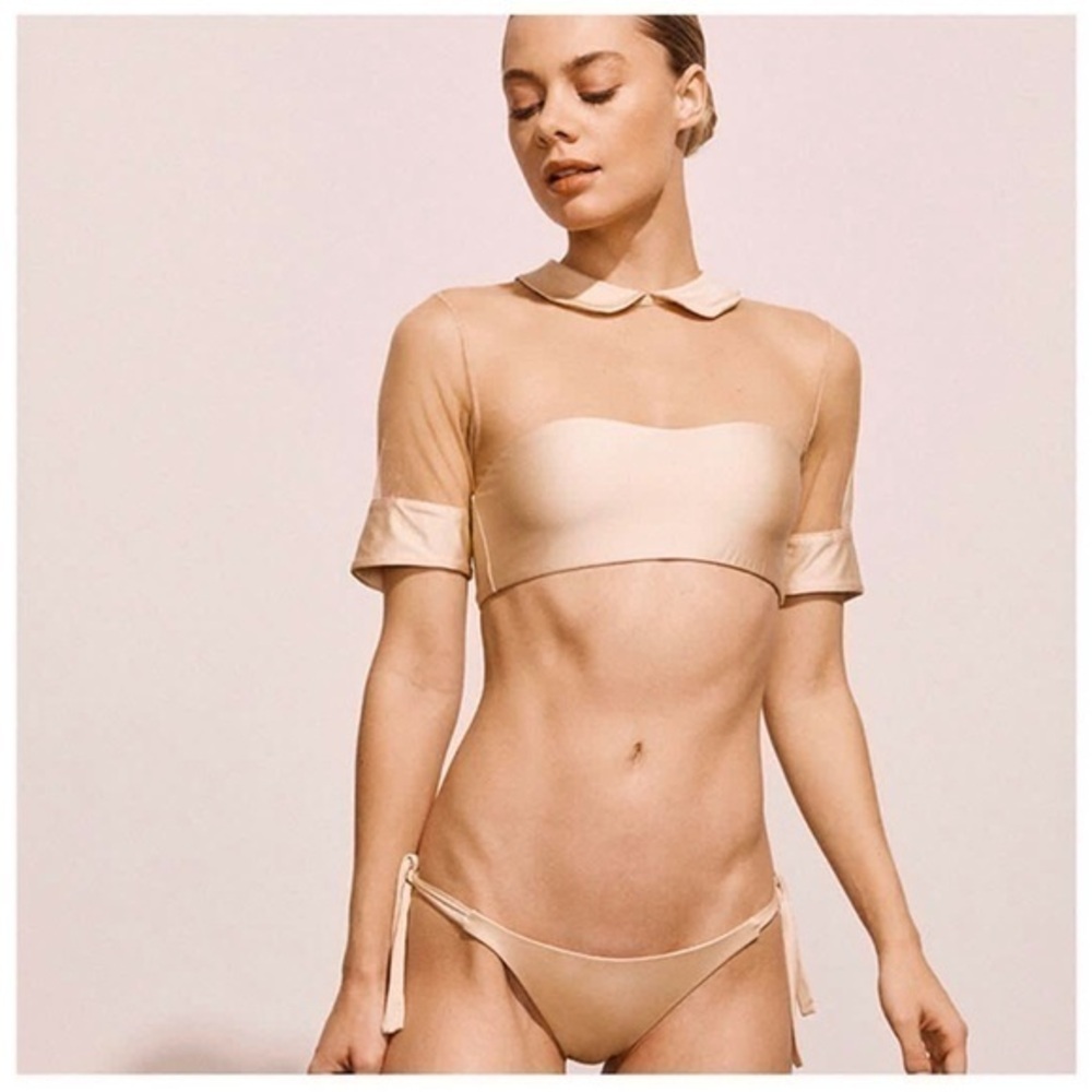 RARE ✨ Amaio swimsuit Bella bikini set in nude size M